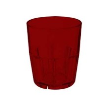 G.E.T. Enterprises 9912-1-R Bahama 12 oz. Red SAN Plastic Tumbler Glass