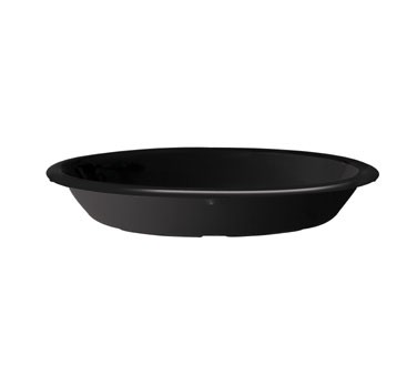 G.E.T. Enterprises DN-365-BK Black Melamine 5 oz. Oval Side Dish 6" x 4-1/2"
