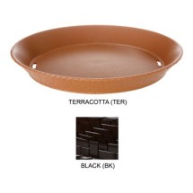 G.E.T. Enterprises RB-890-TER Terra Cotta Textured Plastic Round Basket 10-1/2&quot;