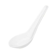 G.E.T. Enterprises M-6030-W White 0.65 oz. Melamine Soup Spoon