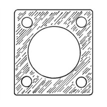 Franklin Machine Products  144-1055 Gasket, Element (2-1/2X2-1/2 )