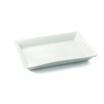TableCraft P1913 Glacier Collection Rectangular Porcelain Platter, 19&quot; x 13&quot;