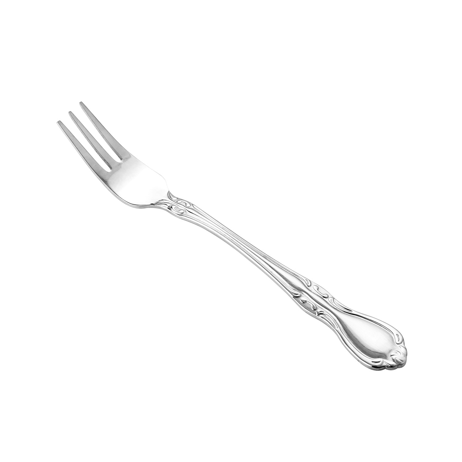 CAC China 8023-07 Glamour Oyster Fork, Extra Heavy Weight 18/8, 5 5/8" - 1 dozen