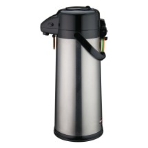 Winco AP-535 Vacuum Server with Glass-Lined Steel Body with Push Button 3.0 Liter