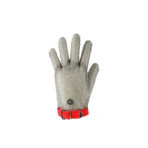 CAC China GLCR-9M Cut-Resistant Glove 304LSS A9 Red Strap M