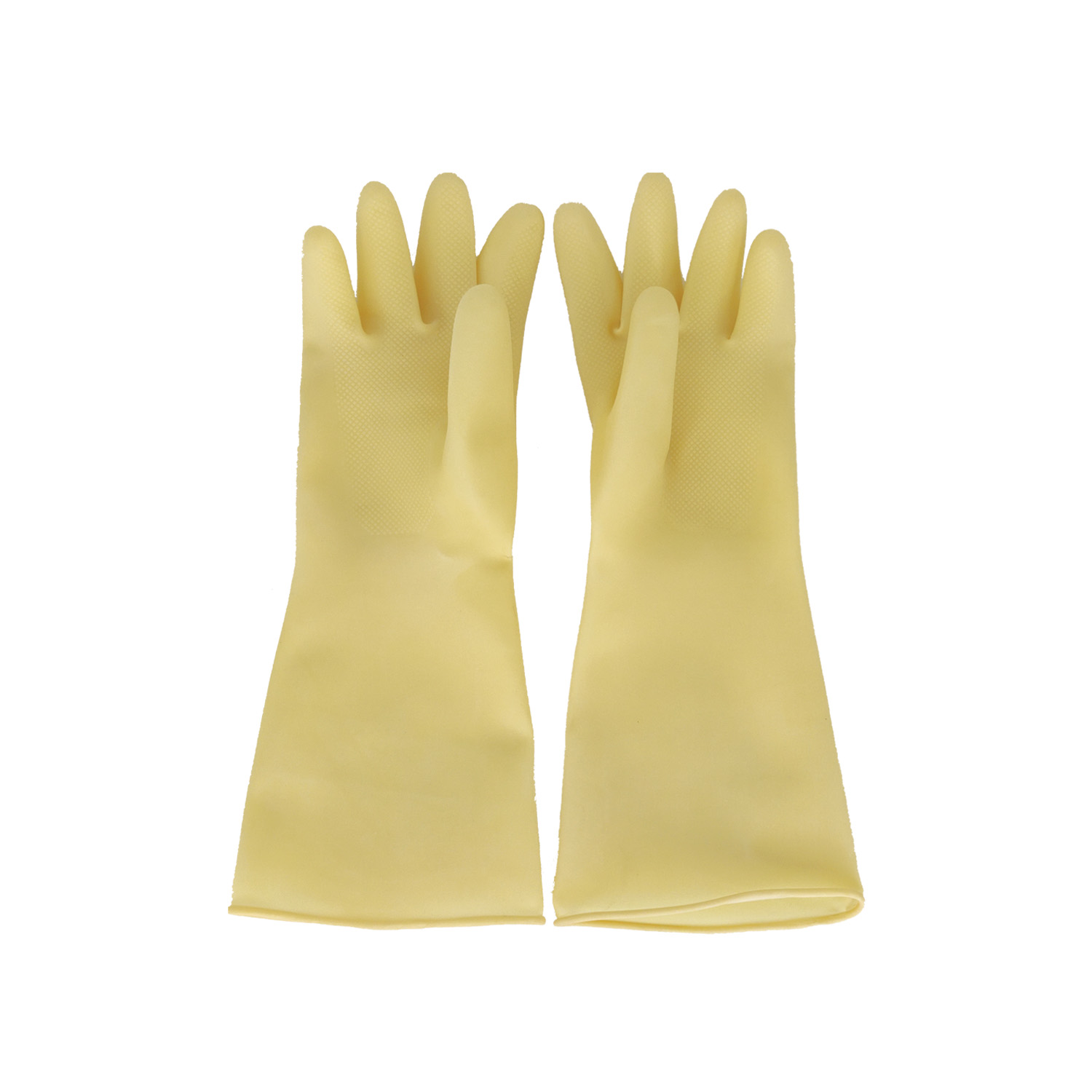 CAC China GLLX-2YS Yellow Latex Gloves, Small 