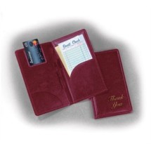 TableCraft 59BU Gold On Burgundy &quot;Thank You&quot; Check Presentation Holder 5&quot; x 9&quot;