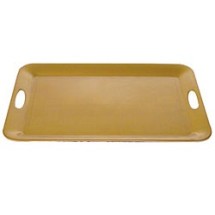 Thunder Group RF2920G Gold Pearl Rectangular Serving Tray 19-1/2&quot; x 14-1/2&quot;