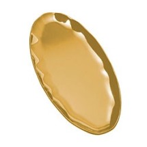 Thunder Group RF2024G Gold Pearl Oval Platter 24&quot; x 10&quot;