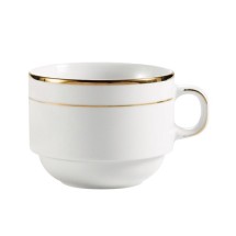 CAC China GRY-23 Golden Royal Stacking Cup 8 oz.