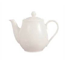 Cardinal S0120 Chef & Sommelier Embassy White 25-1/2 oz. Teapot with Cover