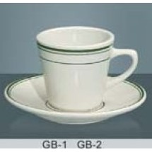 Yanco GB-1 Green Band 3 3/8&quot; Tall Cup 7 oz.