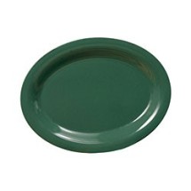 Thunder Group CR209GR Green Melamine Oval Platter, 9-1/2&quot; x 7-1/4&quot;
