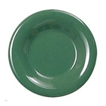 Thunder Group CR010GR Green Melamine Wide Rim Round Plate 10-1/2&quot;