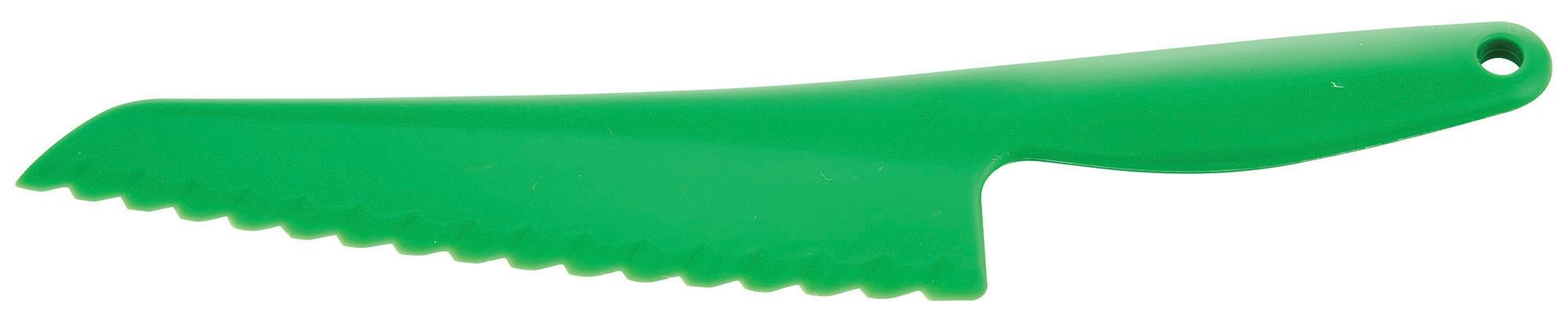 Winco PLK-11G Green Plastic Lettuce Knife 11-1/2"