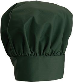 Winco CH-13GN Green Chef Hat with Velcro Closure, 13"