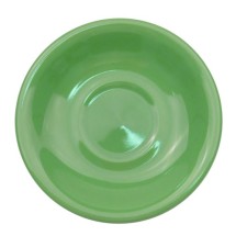 CAC China LV-2-G Las Vegas Rolled Edge Green Saucer, 6&quot;