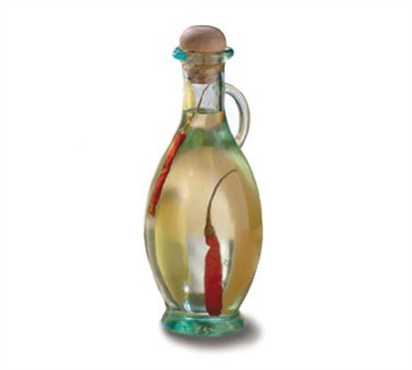 TableCraft H9220 Tuscany 8 oz. Olive Oil Bottle with Cork Stopper