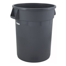 Winco PTC-44G Grey 44-Gallon Trash Can