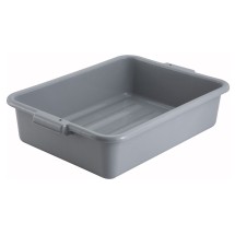 Winco PL-5G Grey Dish Box 20-1/4&quot; x 15-1/2&quot; x 5&quot;