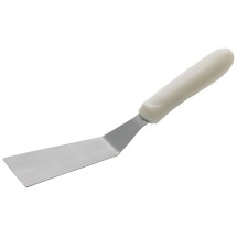 Winco TWP-50 Grill Spatula, 5 1/2&quot; x 2 1/2&quot; Blade, White Polypropylene Handle