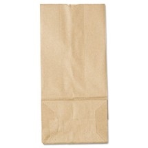 Grocery Paper Bags, 35 lbs Capacity, #5, 5.25"w x 3.44"d x 10.94"h, Kraft, 500 Bags