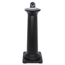 GroundsKeeper Tuscan Ash Receptacle, Black 38-3/8&quot;H