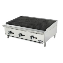 Atosa ATCB-36 Heavy Duty Stainless Steel 36&quot; Char-Rock Broiler