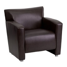 Flash Furniture 222-1-BN-GG HERCULES Majesty Series Brown Leather Chair