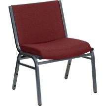 Flash Furniture XU-60555-BY-GG HERCULES Series Big & Tall 1000 lb. Rated Burgundy Fabric Stack Chair
