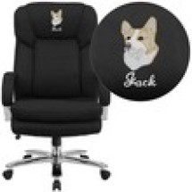 Flash Furniture GO-2078-GG HERCULES Series 24/7 Intensive Use Big & Tall 500 Lb. Capacity Fabric Executive Swivel Chair with Loop Arms