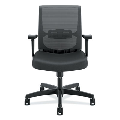 HON Convergence Mid-Back Black Swivel-Tilt Office Chair