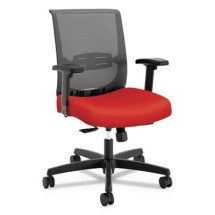 HON Convergence Mid-Back Black Task Chair with Synchro-Tilt Control with Seat Slide