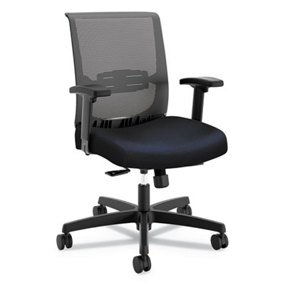HON Convergence Mid-Back Navy Task Chair with Synchro-Tilt Control/Seat Slide