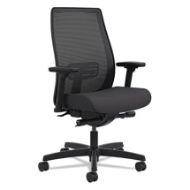 HON Endorse Mesh Mid-Back Black Task Chair with Adjustable Arms