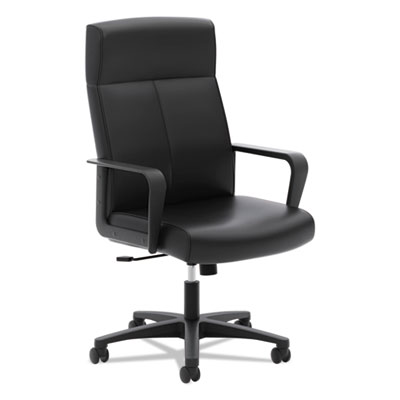 HON HVL604 High-Back Black Leather Executive Chair