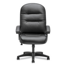 HON Pillow-Soft 2090 Executive High-Back Black Leather Swivel/Tilt Chair