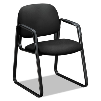 HON Solutions Seating 4000 Series Black Sled Base Guest Chair