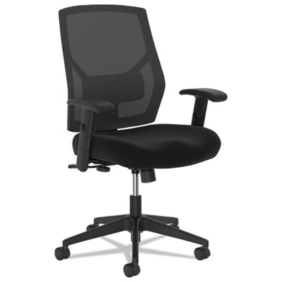HON VL581 Fabric/Mesh High-Back Task Chair with Adjustable Arms