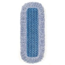 High Absorbency Mop Pad, Nylon/Polyester Microfiber, 18&quot; Long, Blue
