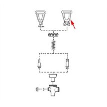 Franklin Machine Products  287-1011 Handle, Faucet (Pinless, Blk, S)