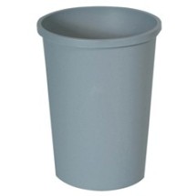 Untouchable Waste Container, 11 Gallon, Gray