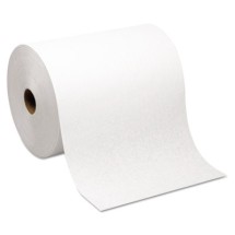 Hardwound Roll Paper Towel, Nonperforated, 7.87 x 1000ft, White, 6 Rolls/Carton