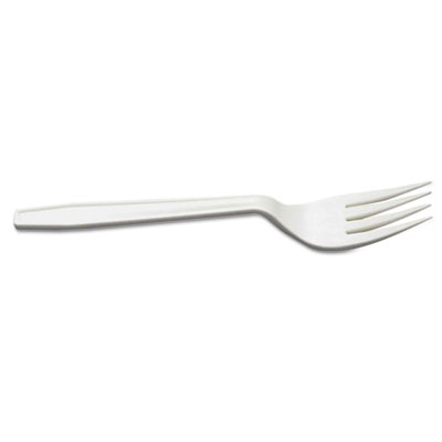 Harvest Pro Starch Disposable Fork, Natural Starches/Plastic, Tan, 6