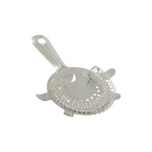 CAC China KUHW-4 Stainless Steel Hawthorne Strainer 4-Prong