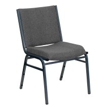 Flash Furniture XU-60153-GY-GG Heavy Duty, 3&quot; Thickly Padded, Gray Upholstered Stack Chair