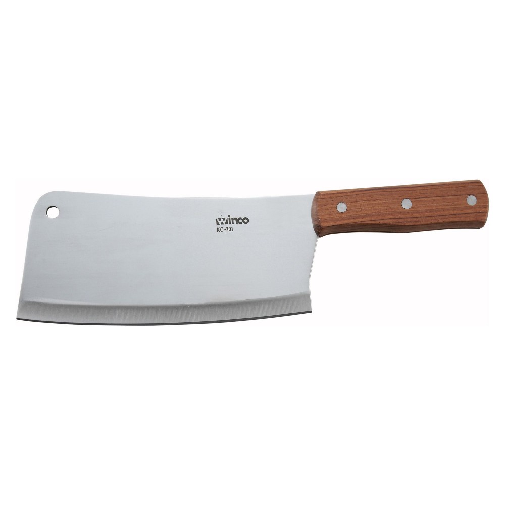 Stainless Steel Meat Cleaver Knife with Wooden Handle, Heavy Duty