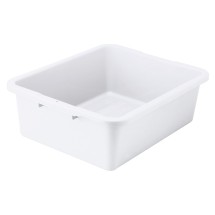 Winco PLW-7W White Heavy-Duty Dish Box 21&quot; x 17&quot; x 7&quot;