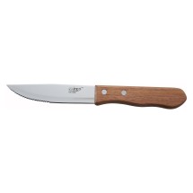 Winco KB-30W Heavy Duty Jumbo Steak Knife with Wooden Handle 5&quot;