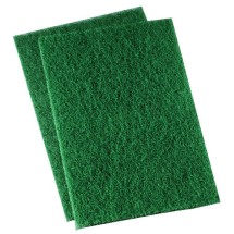 Heavy-Duty Scour Pad, Green, 15/Carton